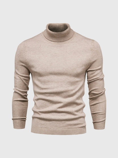 Pull col roulé homme lavable moderne élégant