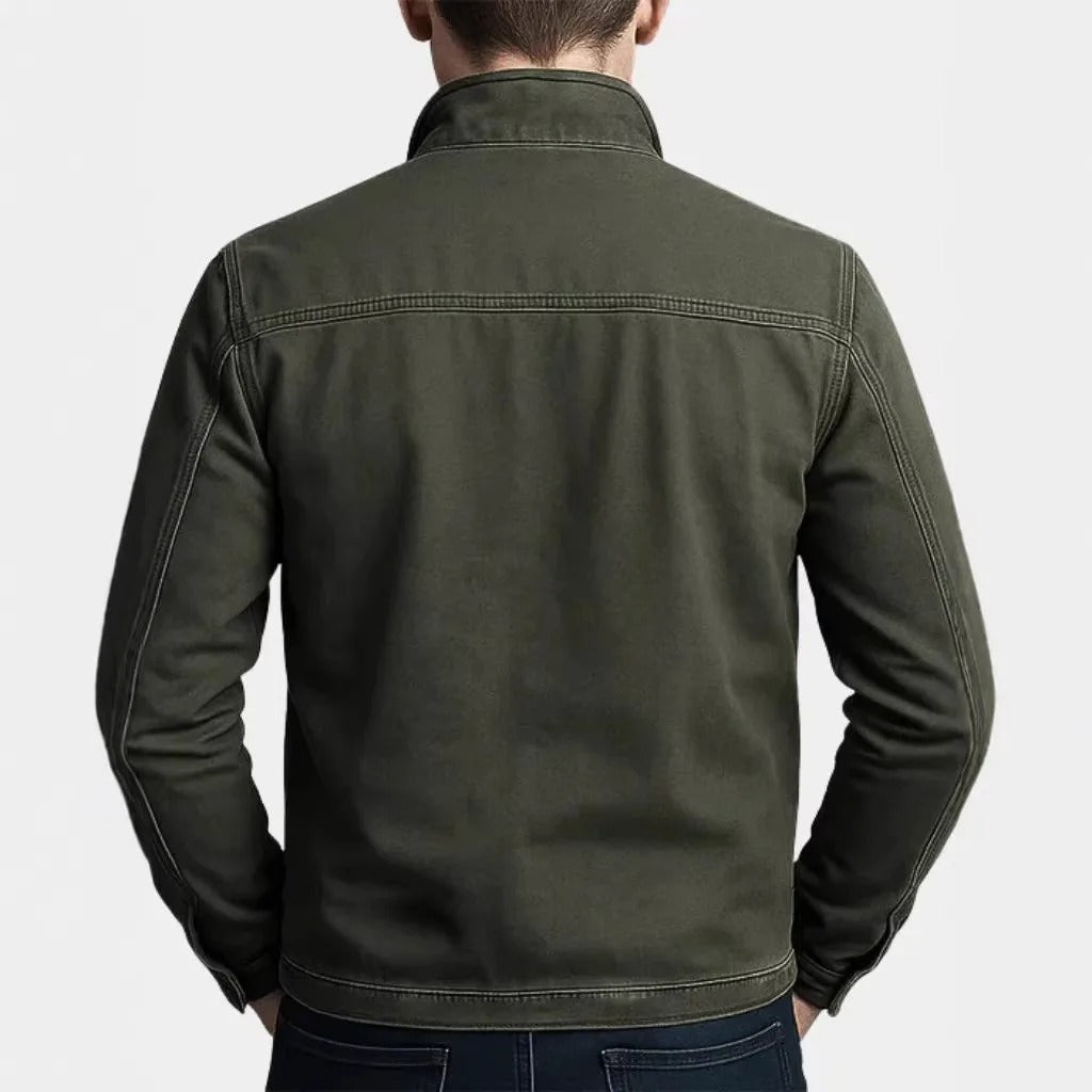 Veste homme style vintage coupe structurée durable