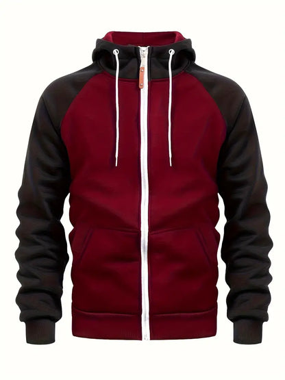 Sweat à capuche zippé homme molleton gratté quotidien
