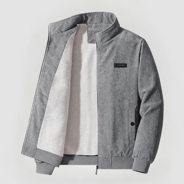 Veste homme en jean doublée Sherpa chaude et décontractée