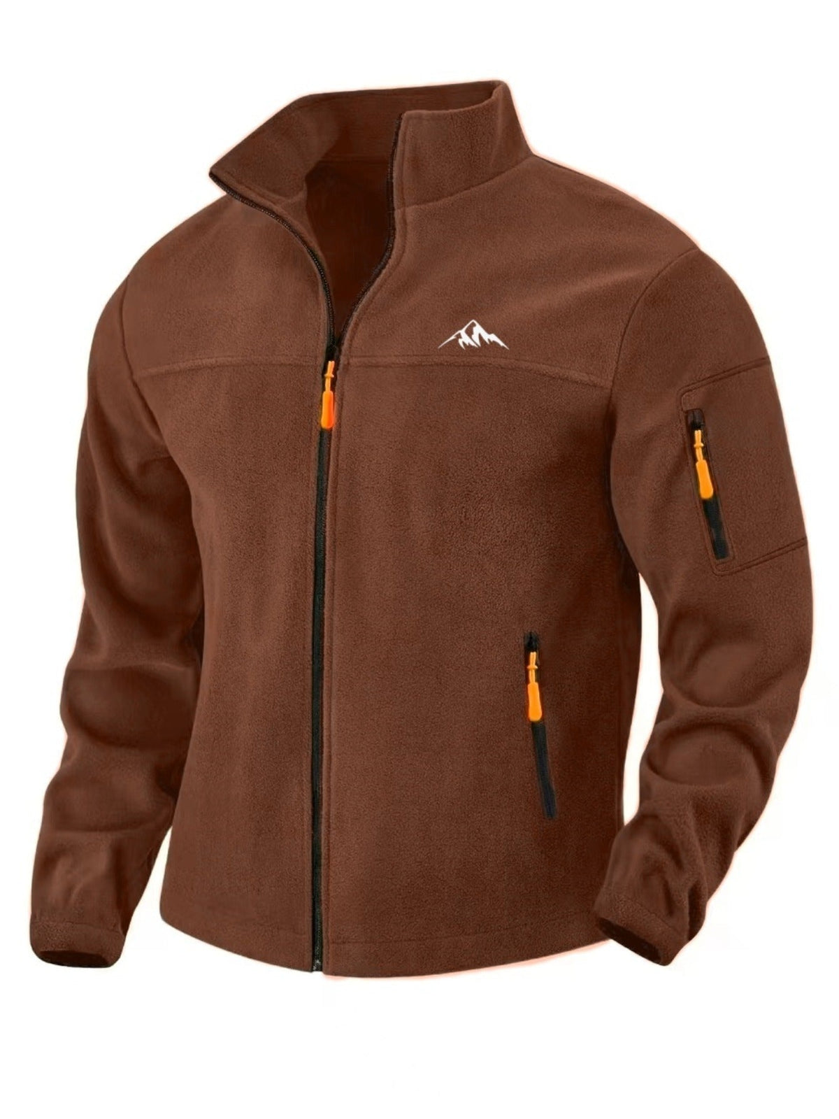 Veste polaire homme coupe-vent col montant chaude