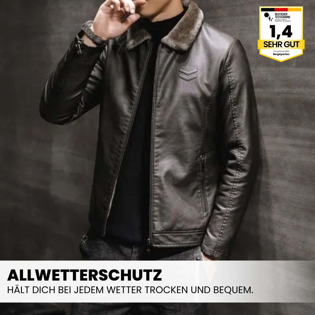 Eleganter Herren-Lederblouson für Herbst und Winter