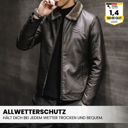 Eleganter Herren-Lederblouson für Herbst und Winter