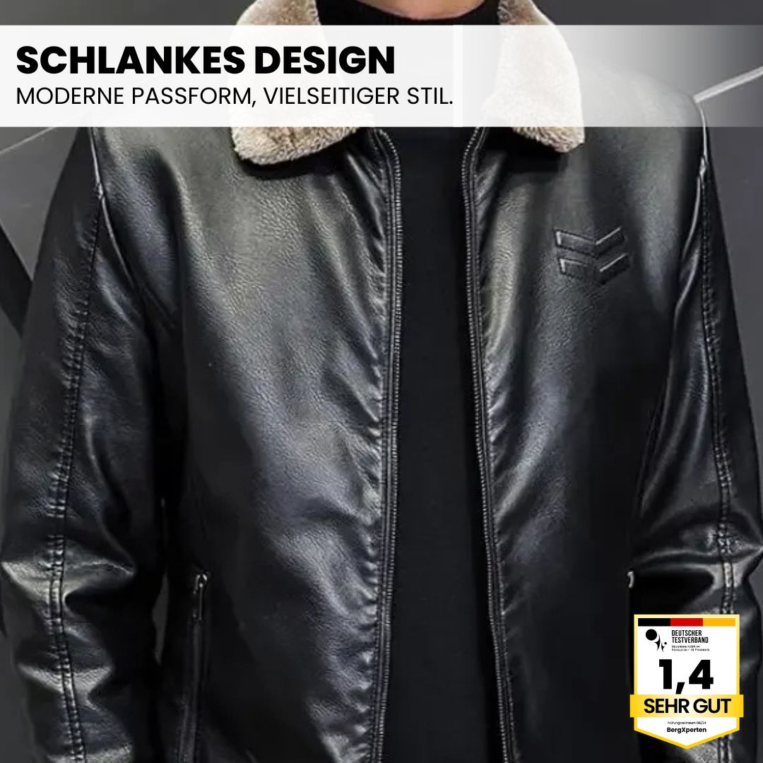 Eleganter Herren-Lederblouson für Herbst und Winter