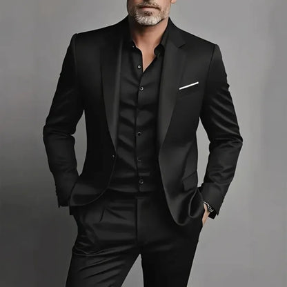 Costume homme slim fit mélange coton polyvalent