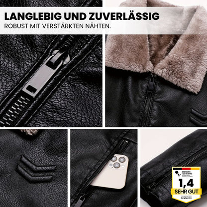 Eleganter Herren-Lederblouson für Herbst und Winter
