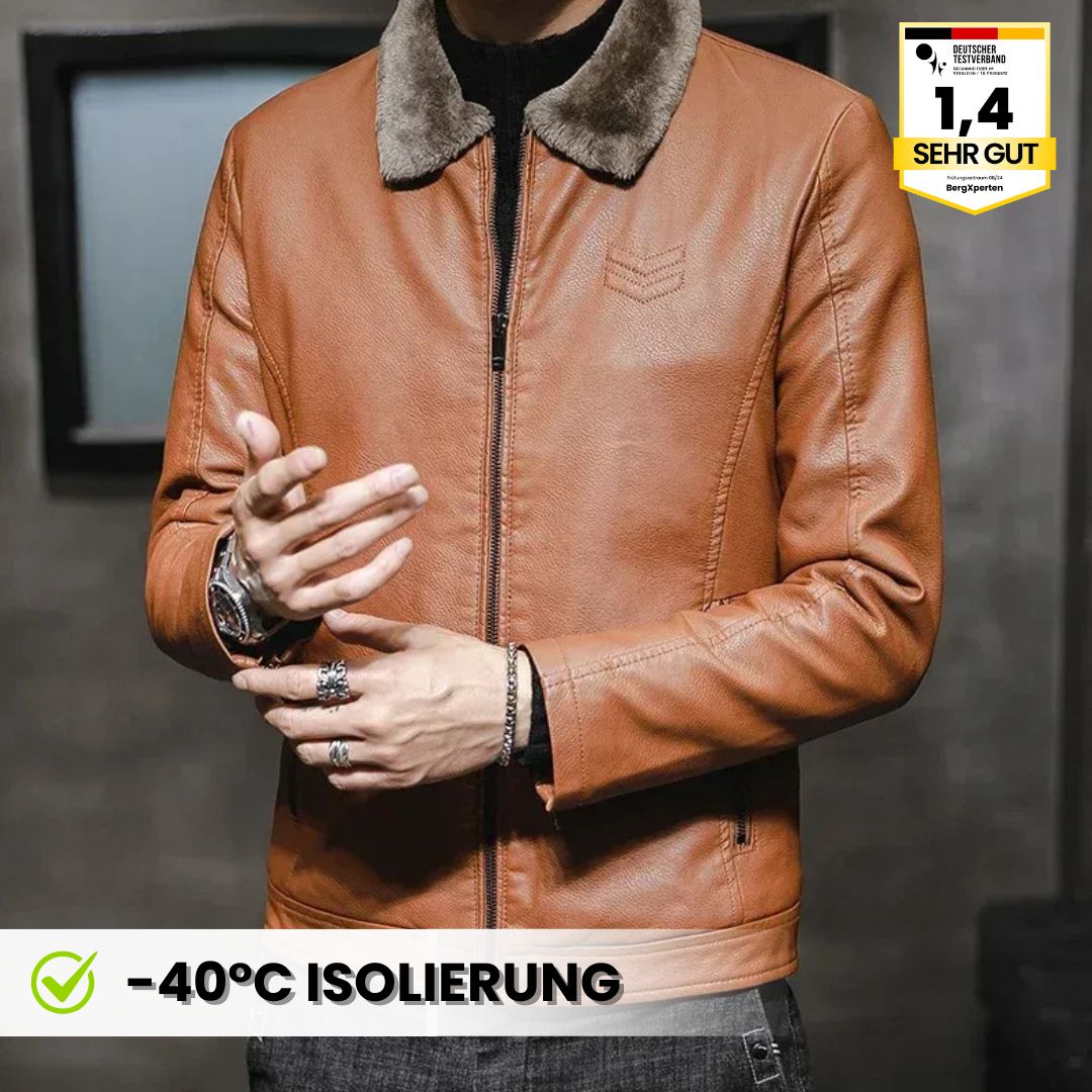 Eleganter Herren-Lederblouson für Herbst und Winter