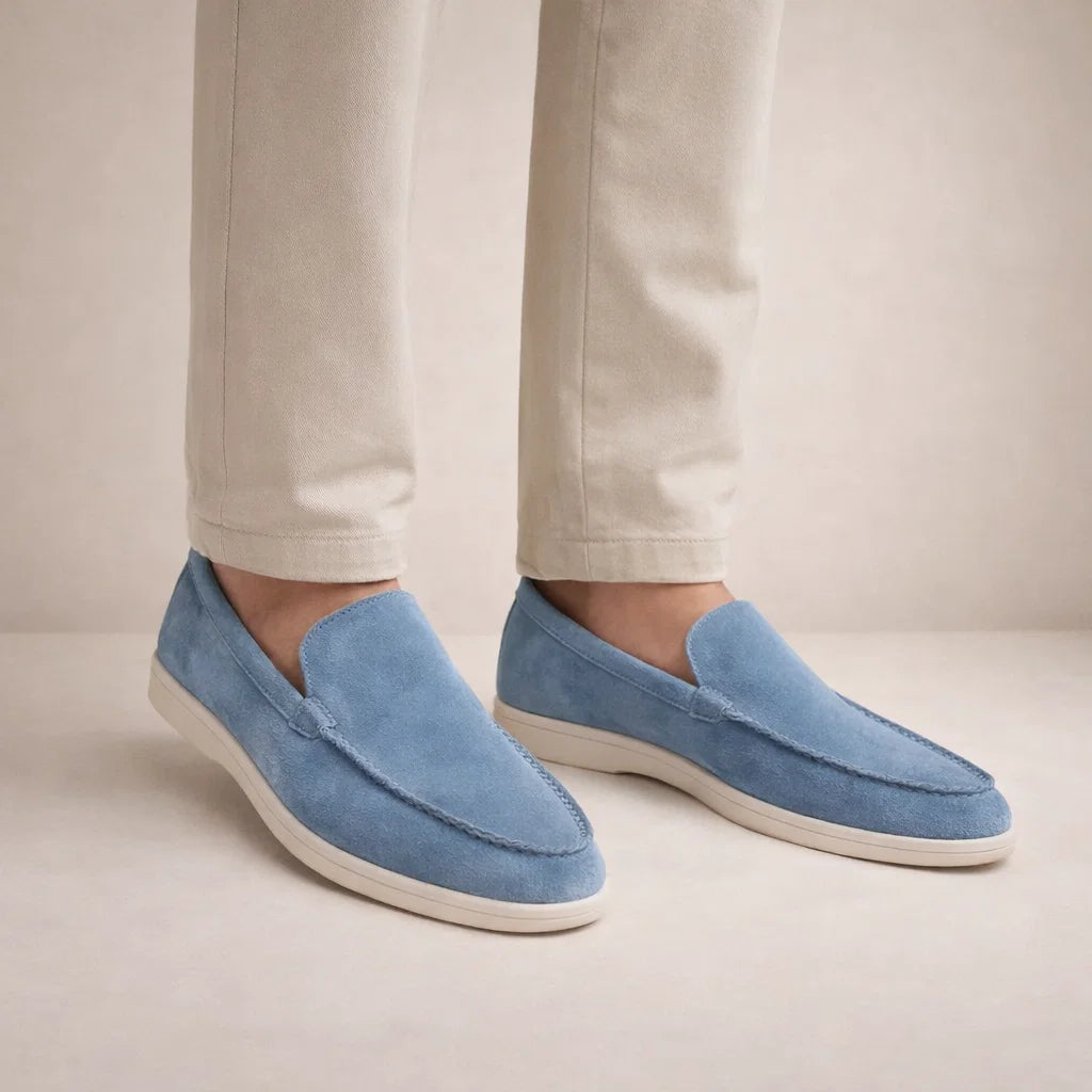 Mocassins homme cuir véritable coupe classique