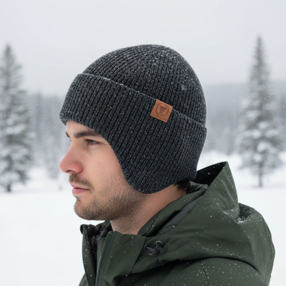 Bonnet d'hiver à rabats polaire pour activités extérieures