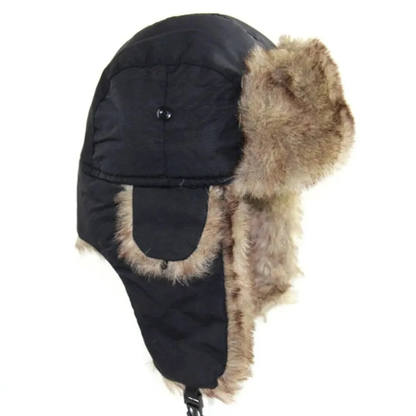 Bonnet aviateur hiver polaire imperméable unisexe