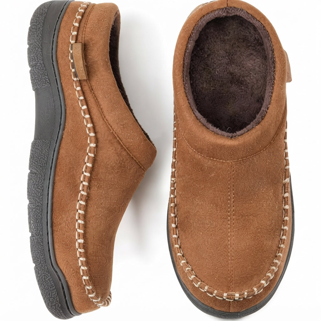 Chaussons homme doublure polaire semelle antidérapante