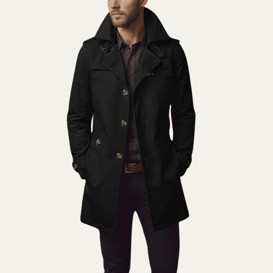 Manteau caban homme double boutonnage élégant
