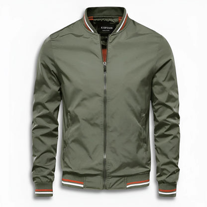 Veste homme décontractée imperméable col montant