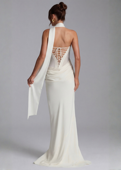 ARIA Robe Maxi Muse – Silhouette Fluide et Élégance Naturelle