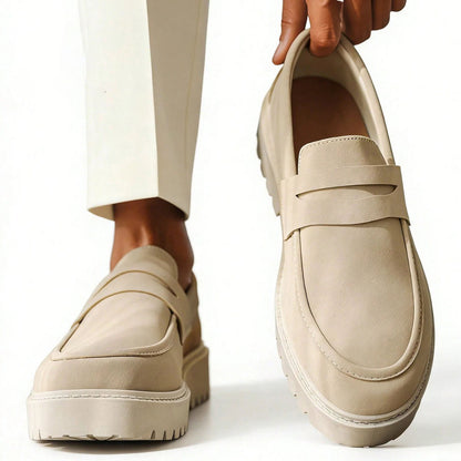 Chaussure Loafer homme plateforme moderne slip-on