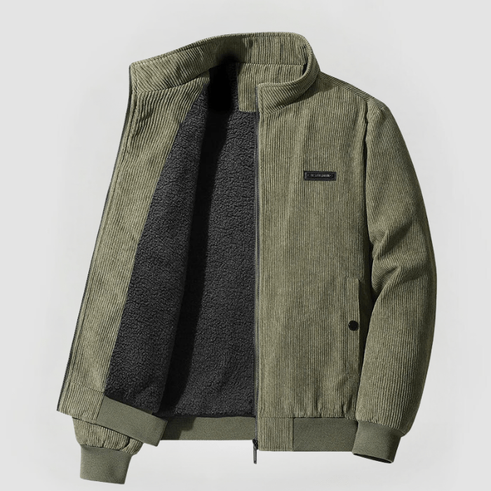 Veste homme en jean doublée Sherpa chaude et décontractée