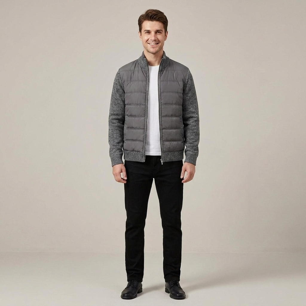 Parka homme coupe épurée pour quotidien