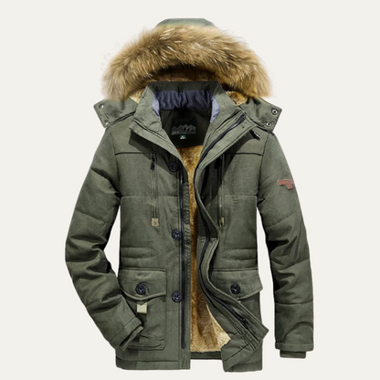 Parka homme hiver chaude doublure polaire déperlante