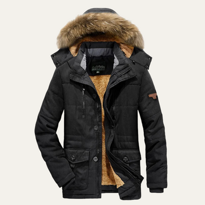 Parka homme hiver chaude doublure polaire déperlante