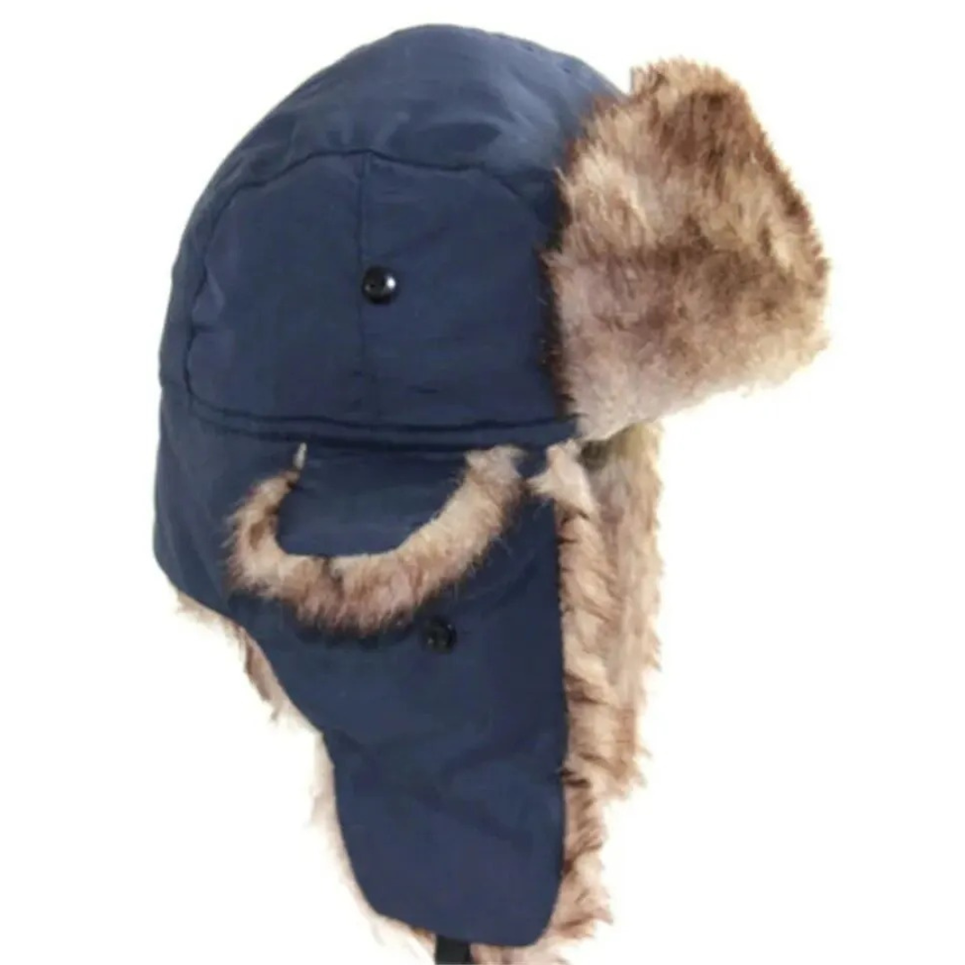 Bonnet aviateur hiver polaire imperméable unisexe