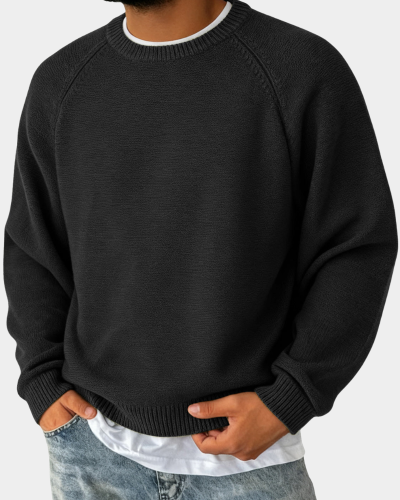 Pull homme col rond doux polyvalent toutes saisons