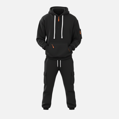 Lässiger Herren-Trainingsanzug aus atmungsaktiver Baumwolle im Streetwear-Stil