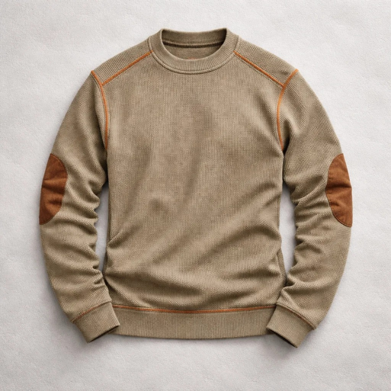 Weicher Struktur-Pullover für Herren in lässiger Passform