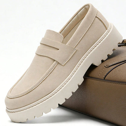 Chaussure Loafer homme plateforme moderne slip-on