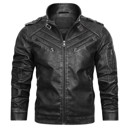 Veste en cuir homme formelle élégante et robuste