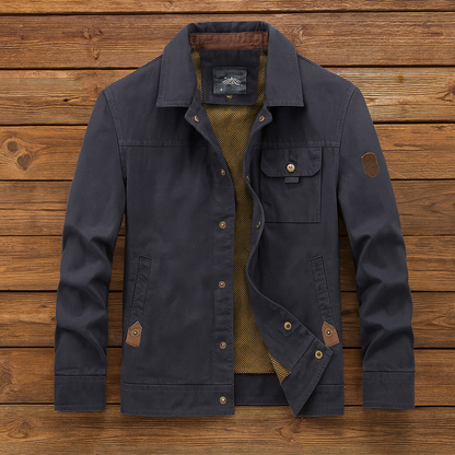 Veste homme toile robuste style urbain polyvalente