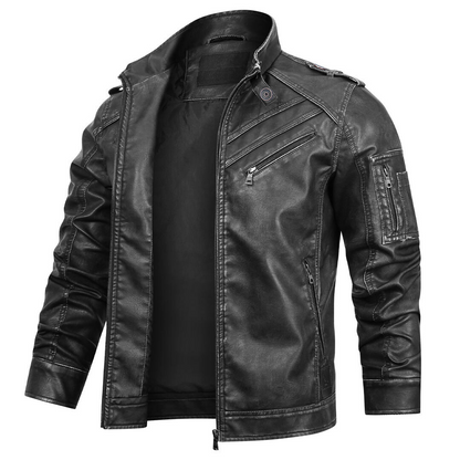 Veste en cuir homme formelle élégante et robuste