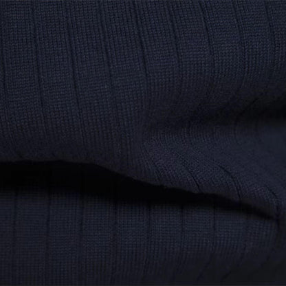 Pull homme col zippé coton léger décontracté