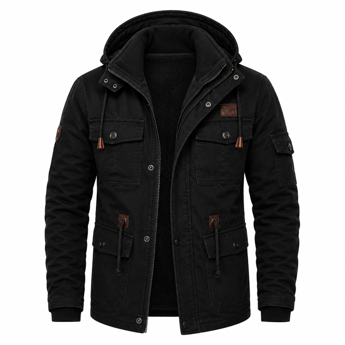 Veste militaire homme imperméable coupe-vent doublure polaire