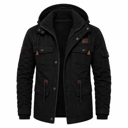 Veste militaire homme imperméable coupe-vent doublure polaire