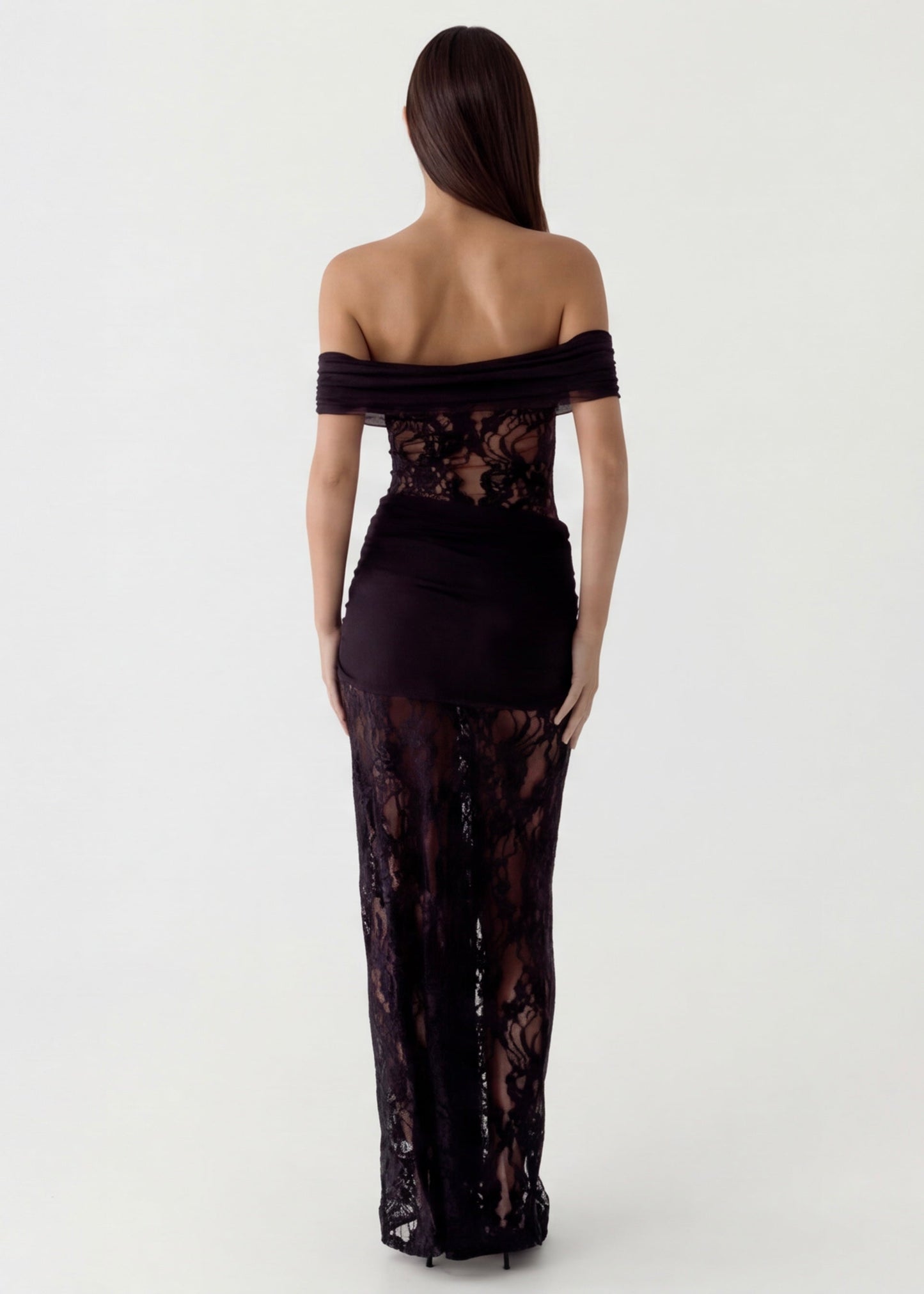 ARIA Robe Longue Dentelle – Robe Élégante Longueur Sol