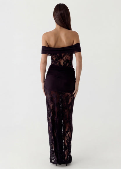 ARIA Robe Longue Dentelle – Robe Élégante Longueur Sol