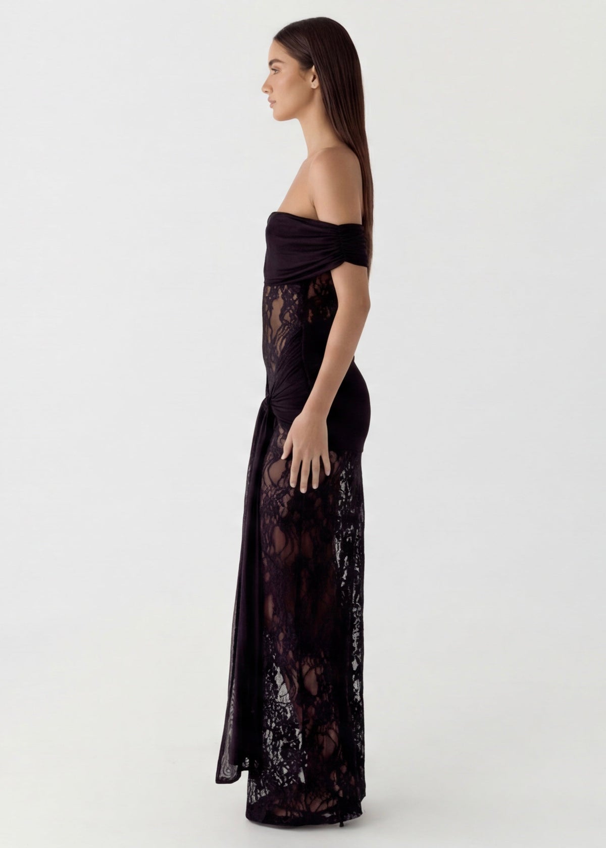 ARIA Robe Longue Dentelle – Robe Élégante Longueur Sol