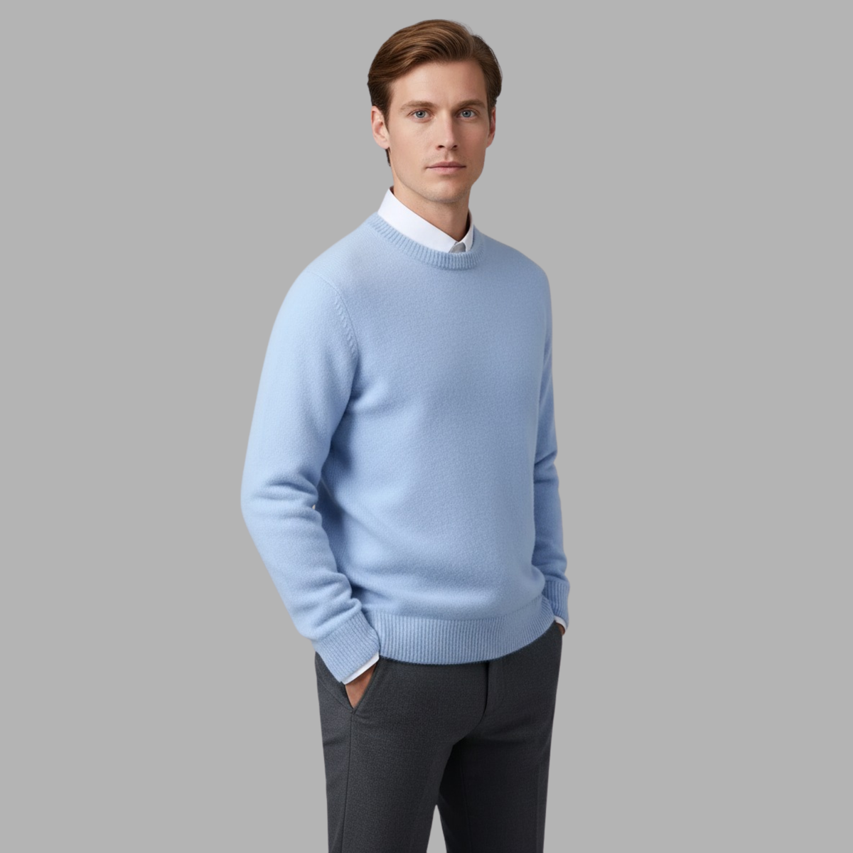 Weicher Strickpullover für Herren für Herbst und Winter