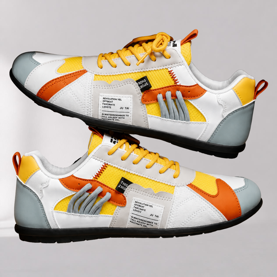 Chaussures rétro colorées mesh semelle antidérapante