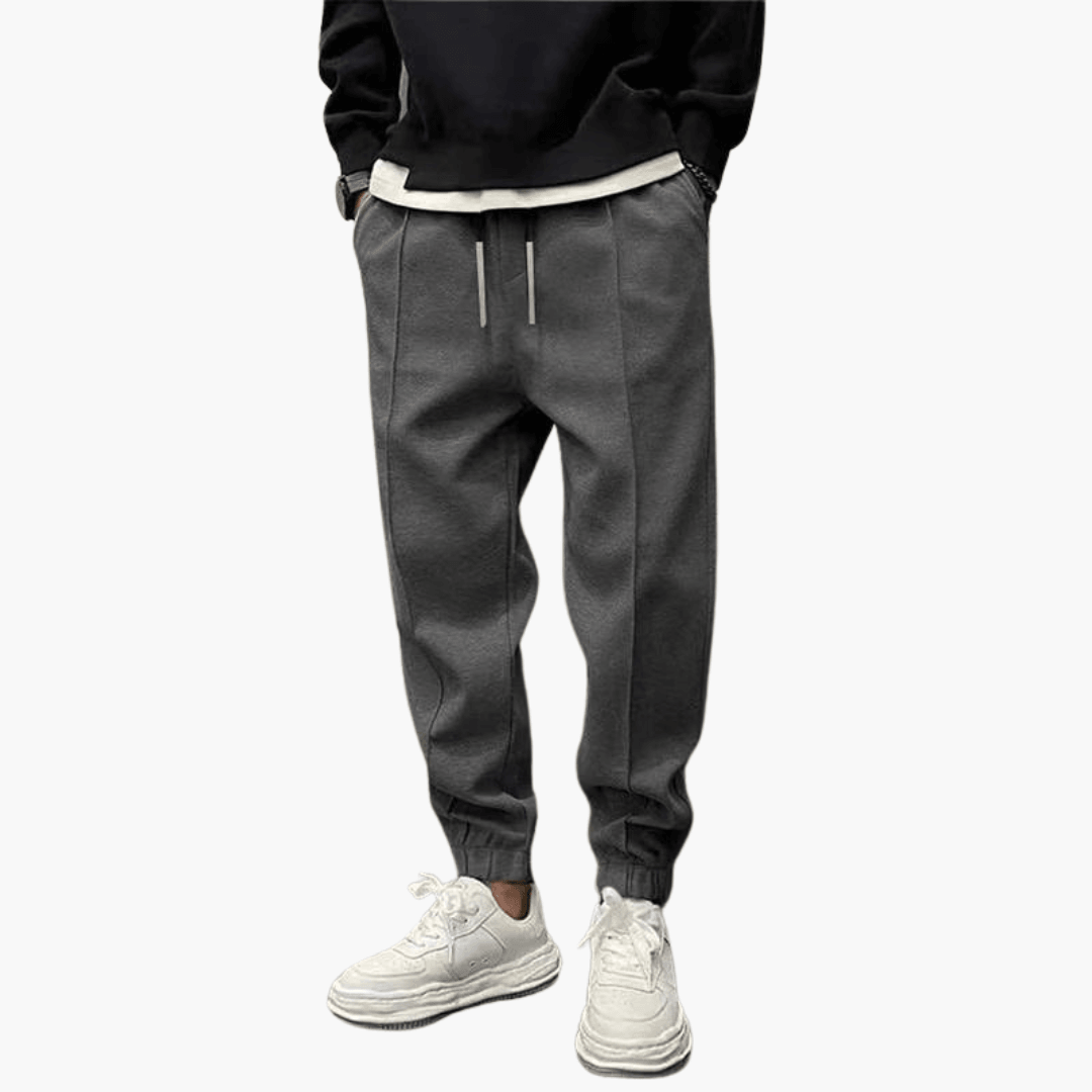 Pantalon cargo homme coupe décontractée coton multipoches
