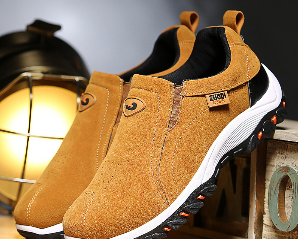 Chaussures homme confort orthopédique absorption chocs