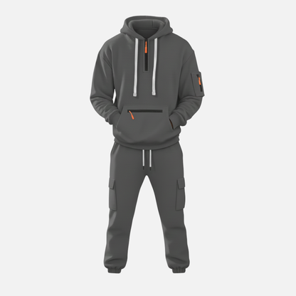 Lässiger Herren-Trainingsanzug aus atmungsaktiver Baumwolle im Streetwear-Stil