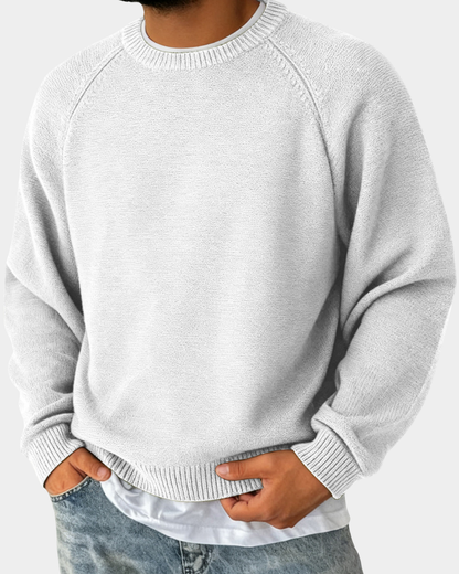 Pull homme col rond doux polyvalent toutes saisons