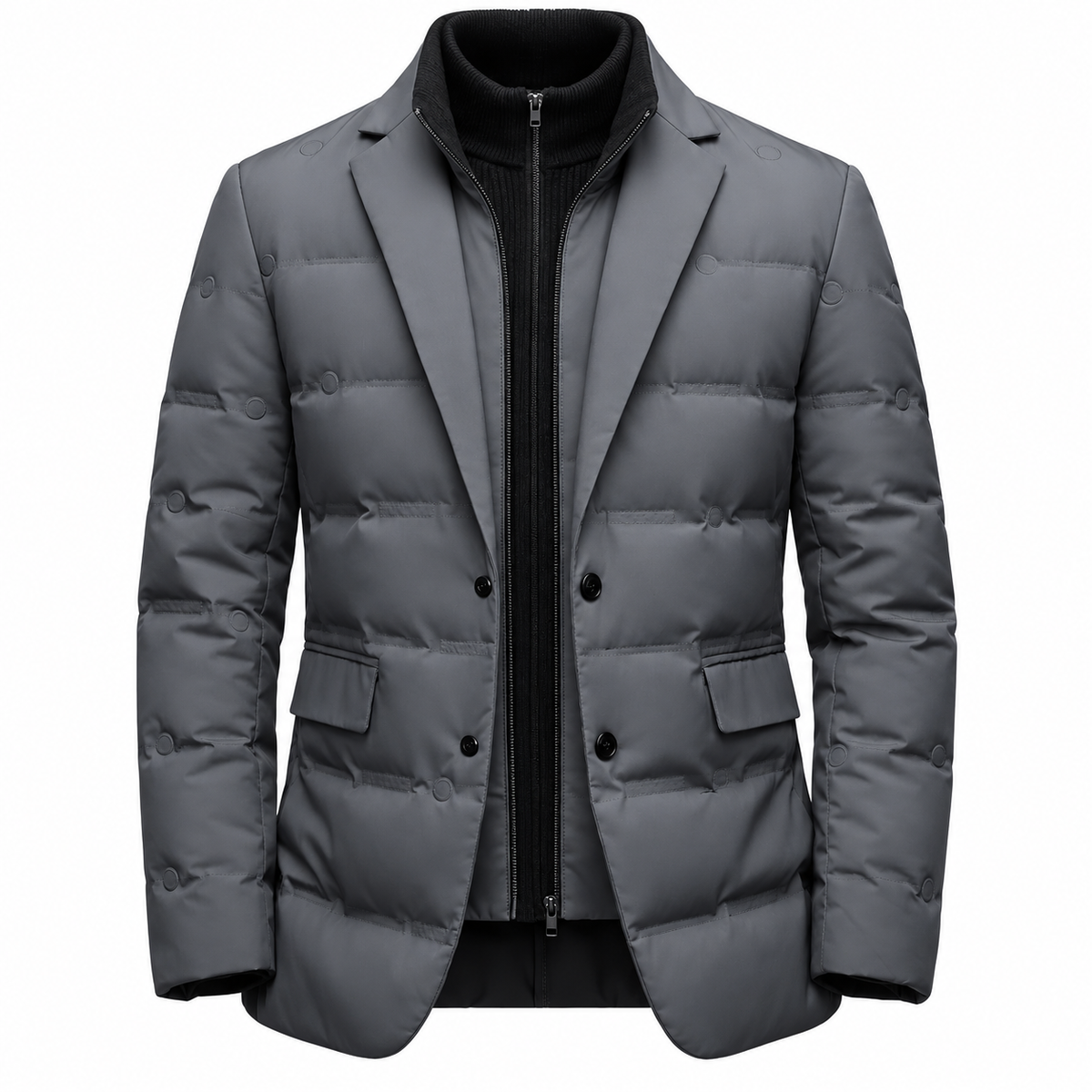 Veste matelassée homme style blazer coupe slim