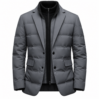Veste matelassée homme style blazer coupe slim