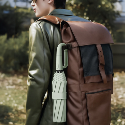 Kompakter automatischer Regenschirm, winddicht und reflektierend