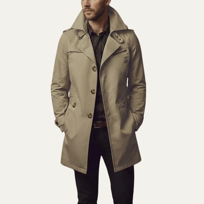 Manteau caban homme double boutonnage élégant