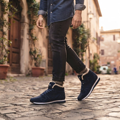 Gefütterte Herrenschuhe Komfort-Sneaker Winter