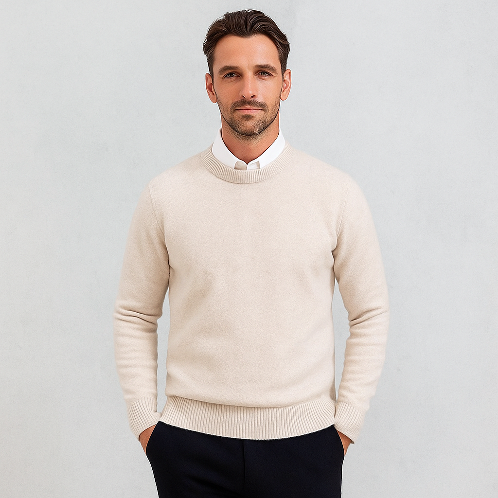 Weicher Strickpullover für Herren für Herbst und Winter