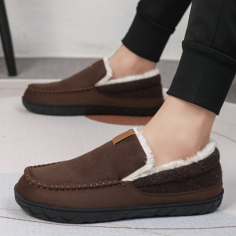 Pantoufles homme doublure peau de mouton antidérapante